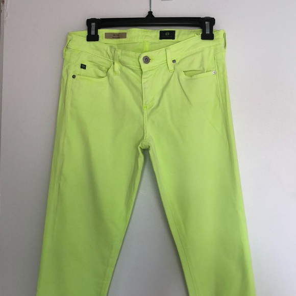 AG THE STILT CIGARETTE LEG NEON GREEN - Picture 2 of 6